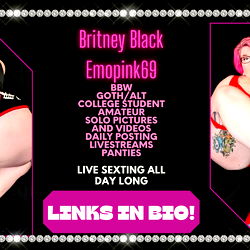 ๐ฅตBritney Black๐คBBW Goth QUEEN! ๐Sext me! photo